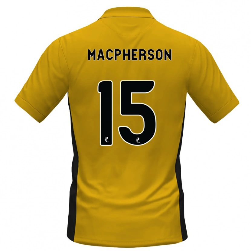 Danxen Hombre Camiseta Cammy Macpherson #15 Naranja Negro 1ª Equipación 2026/27 La Camisa México