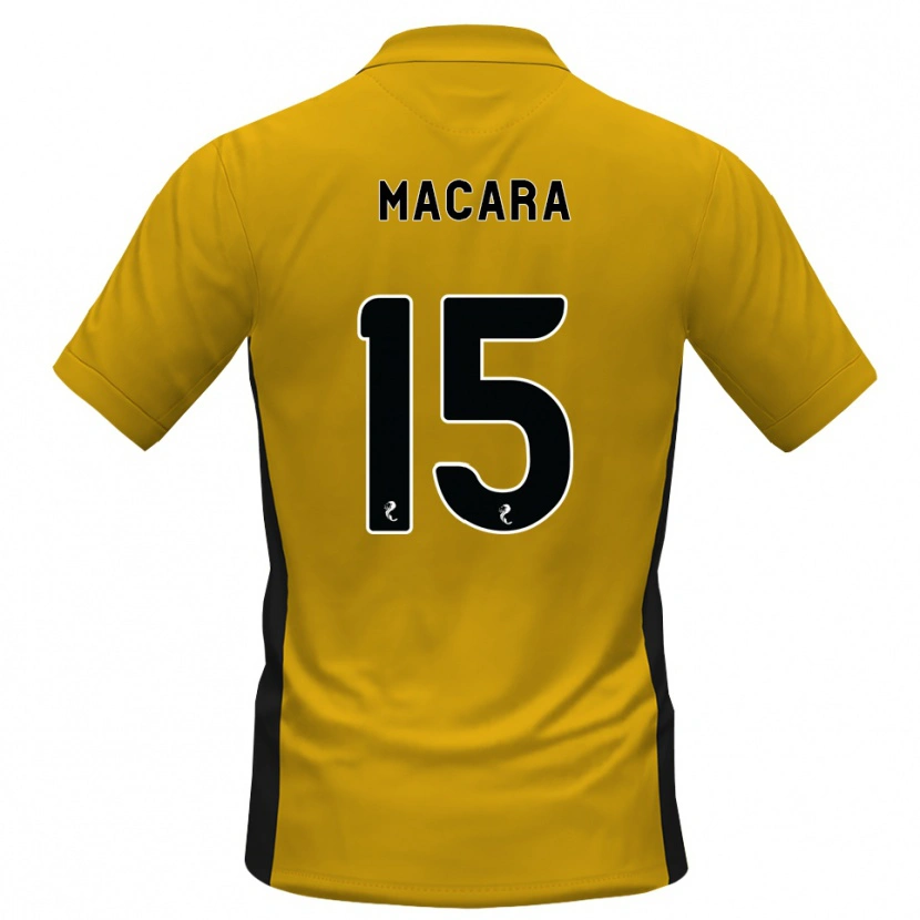 Danxen Hombre Camiseta Elise Macara #15 Naranja Negro 1ª Equipación 2026/27 La Camisa México