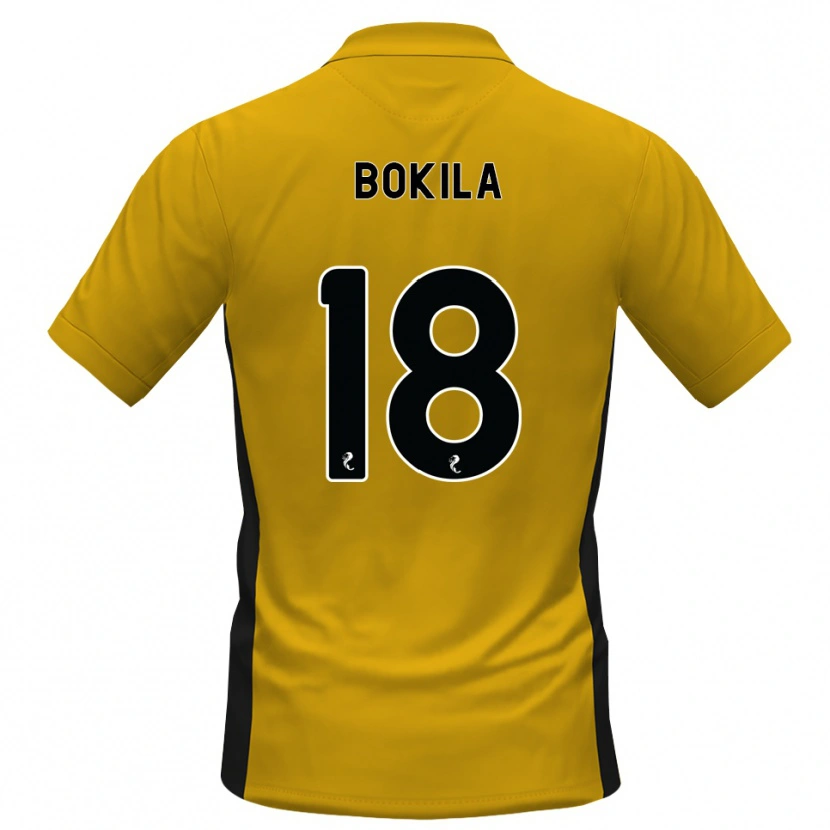 Danxen Hombre Camiseta Jeremy Bokila #18 Naranja Negro 1ª Equipación 2026/27 La Camisa México