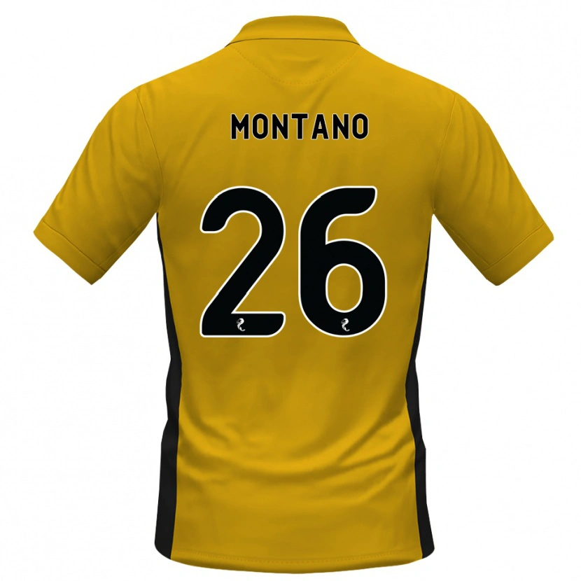 Danxen Hombre Camiseta Cristian Montano #26 Naranja Negro 1ª Equipación 2026/27 La Camisa México