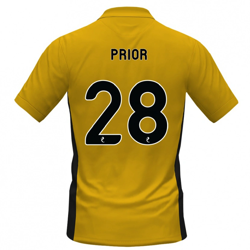 Danxen Hombre Camiseta Jérôme Prior #28 Naranja Negro 1ª Equipación 2026/27 La Camisa México