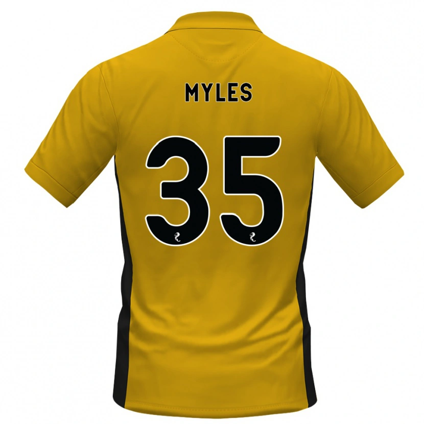 Danxen Hombre Camiseta Evan Myles #35 Naranja Negro 1ª Equipación 2026/27 La Camisa México