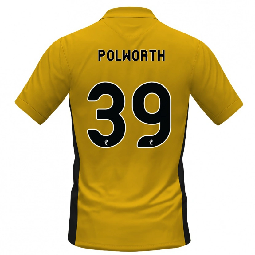 Danxen Hombre Camiseta Liam Polworth #39 Naranja Negro 1ª Equipación 2026/27 La Camisa México