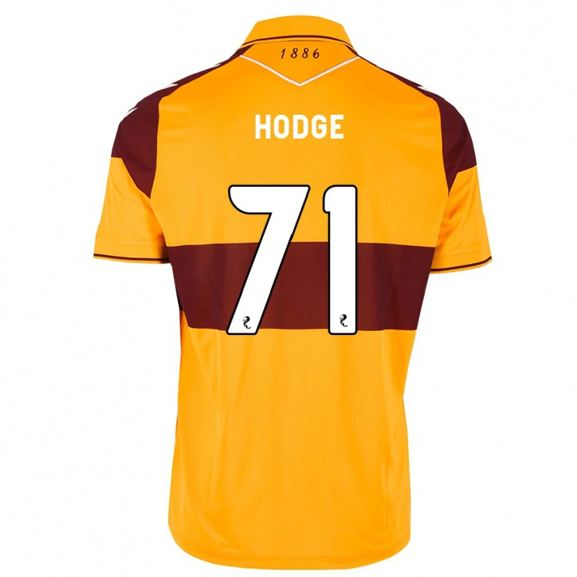 Danxen Hombre Camiseta Joe Hodge #71 Granate Naranja 1ª Equipación 2026/27 La Camisa México