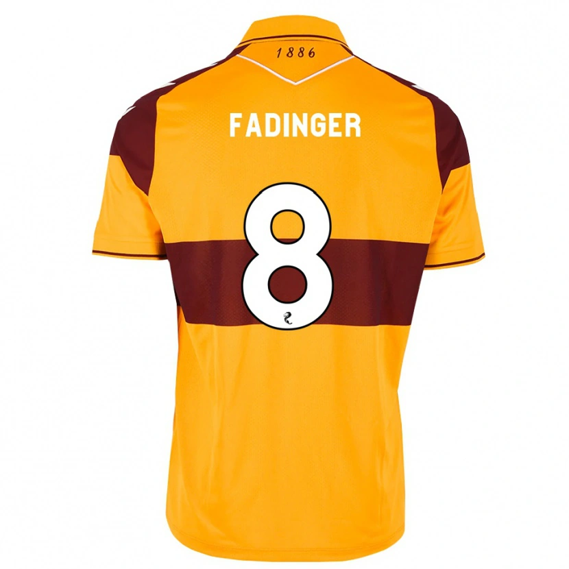 Danxen Hombre Camiseta Lukas Fadinger #8 Granate Naranja 1ª Equipación 2026/27 La Camisa México