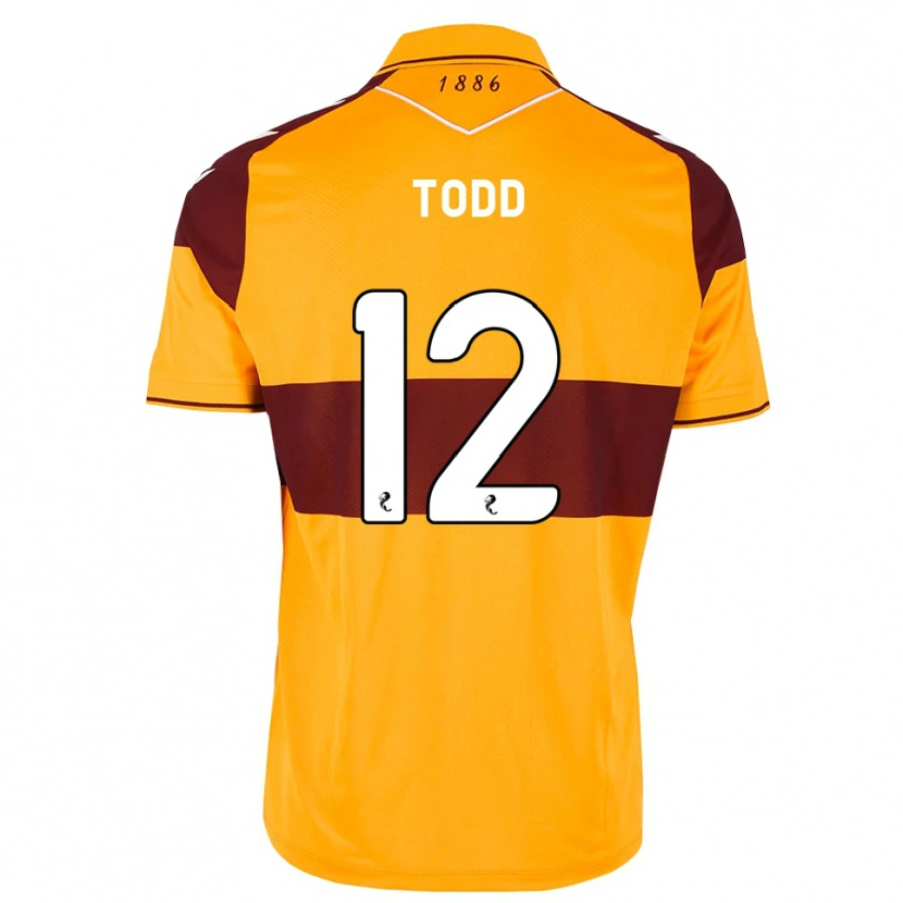 Danxen Hombre Camiseta Rachel Todd #12 Granate Naranja 1ª Equipación 2026/27 La Camisa México