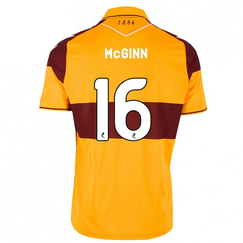 Danxen Hombre Camiseta Paul Mcginn #16 Granate Naranja 1ª Equipación 2026/27 La Camisa México