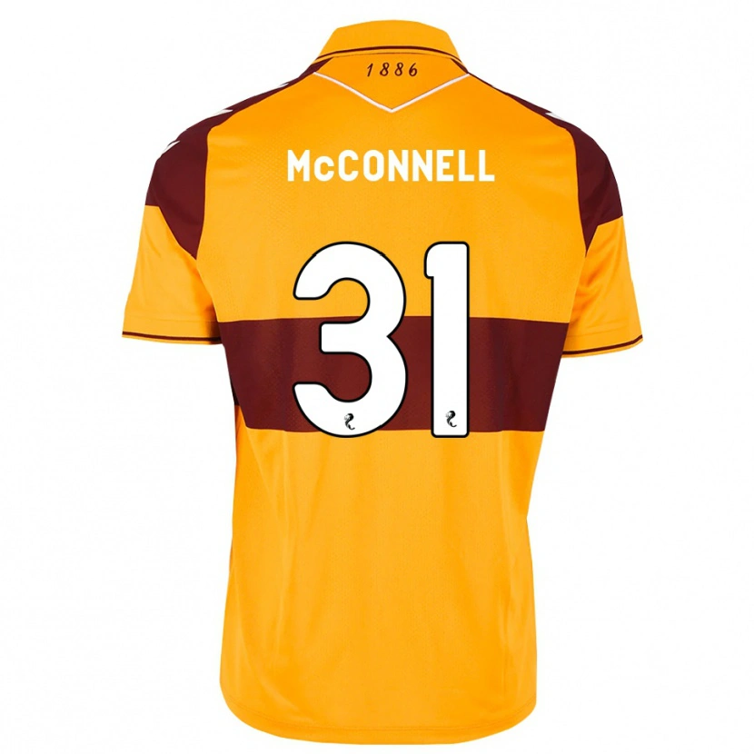 Danxen Hombre Camiseta Jack Mcconnell #31 Granate Naranja 1ª Equipación 2026/27 La Camisa México