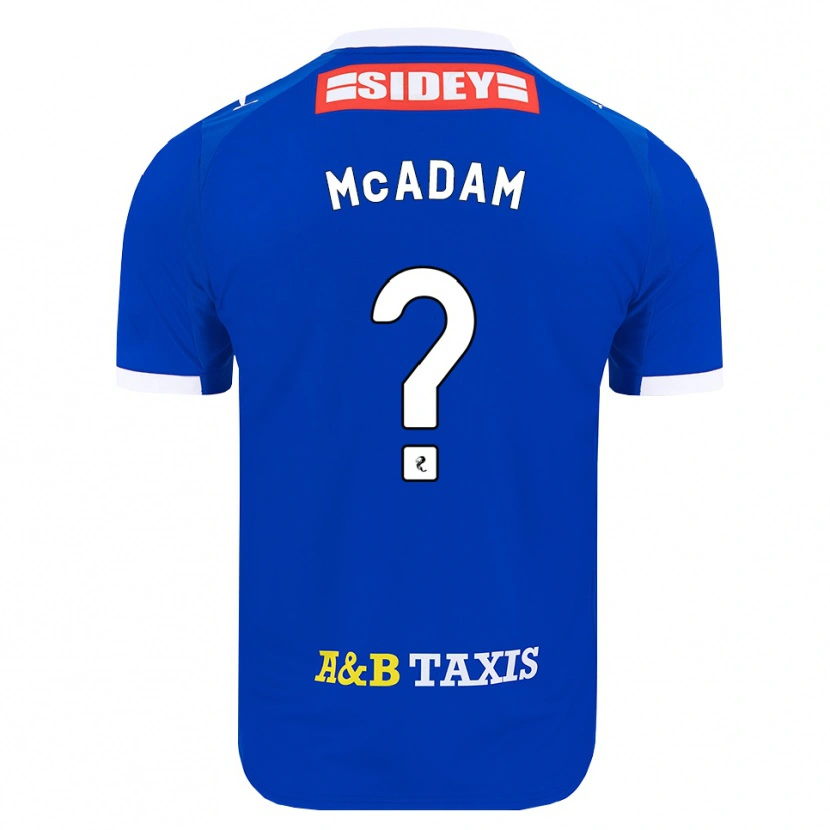 Danxen Hombre Camiseta Dougal Mcadam #0 Azul Rojo Amarillo 1ª Equipación 2026/27 La Camisa México