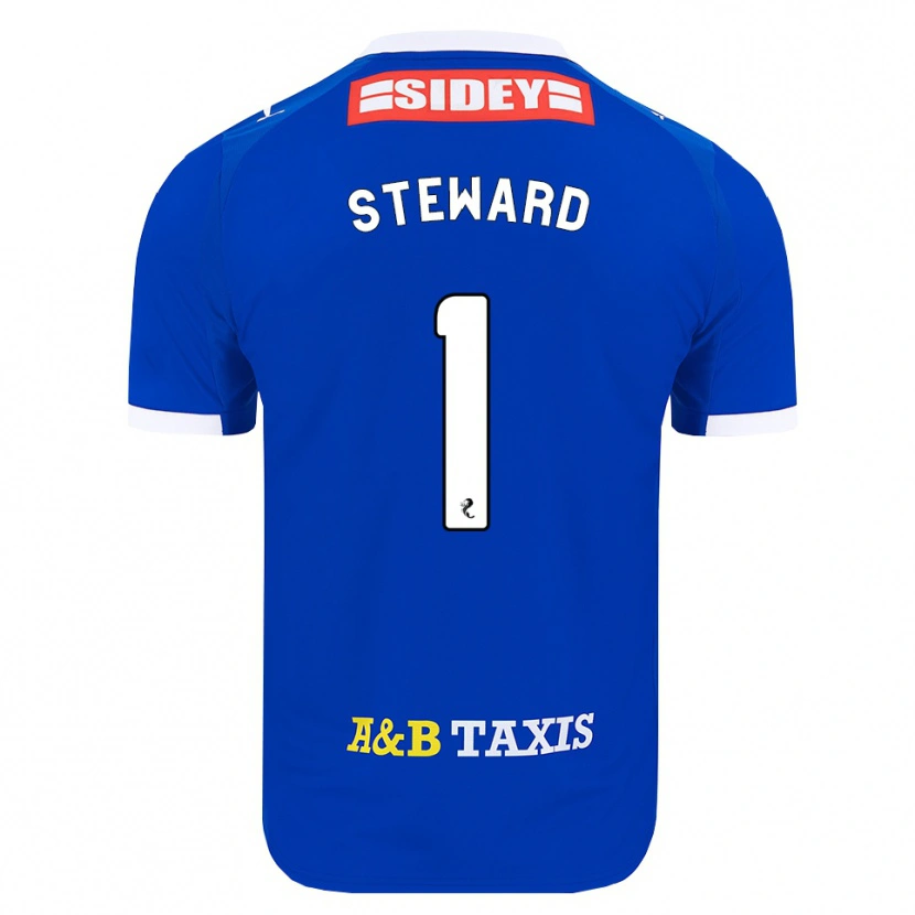 Danxen Hombre Camiseta Toby Steward #1 Azul Rojo Amarillo 1ª Equipación 2026/27 La Camisa México