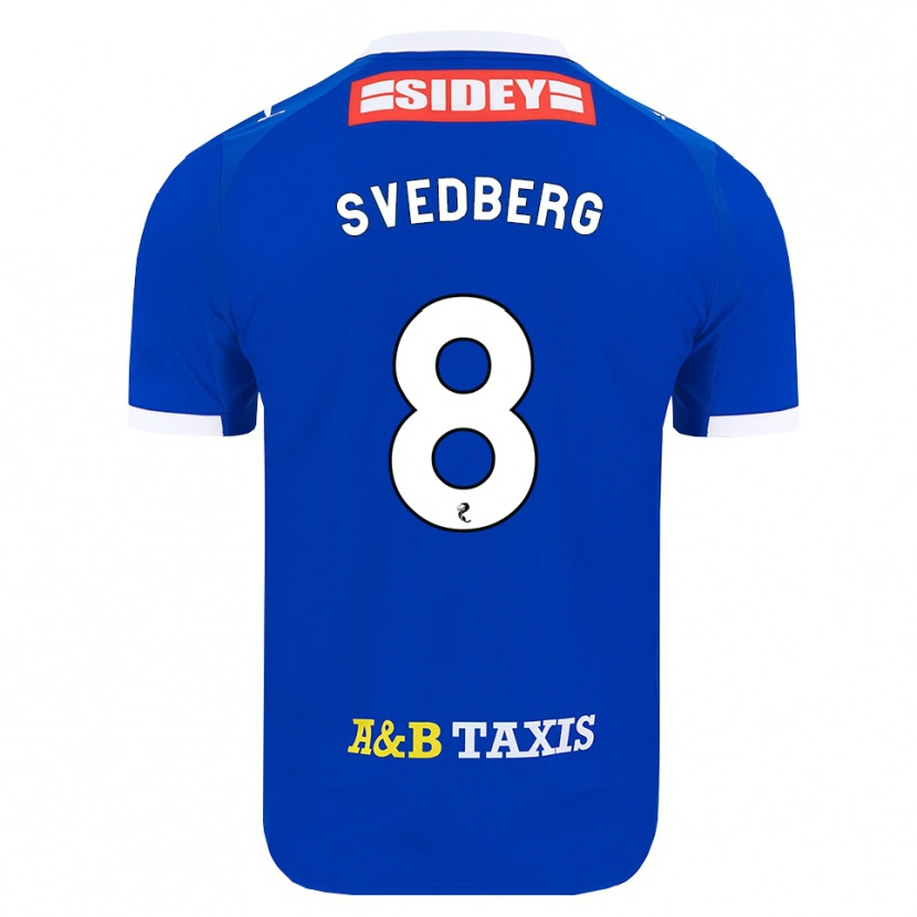 Danxen Hombre Camiseta Jonathan Svedberg #8 Azul Rojo Amarillo 1ª Equipación 2026/27 La Camisa México