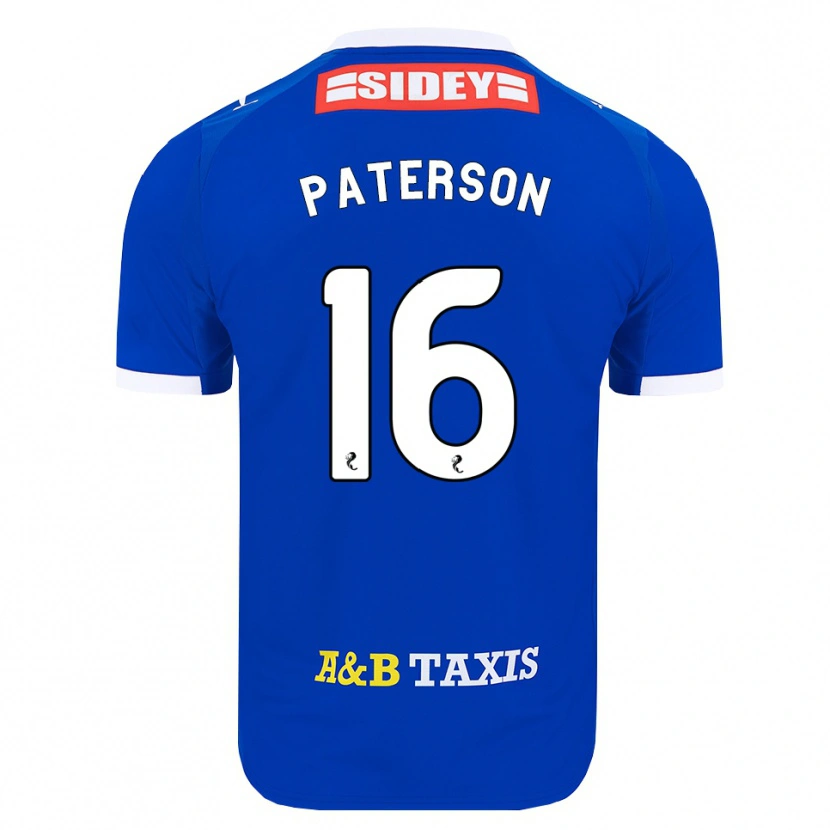 Danxen Hombre Camiseta Megan Paterson #16 Azul Rojo Amarillo 1ª Equipación 2026/27 La Camisa México