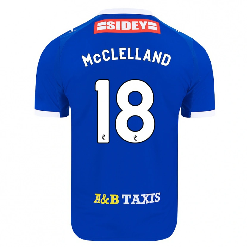 Danxen Hombre Camiseta Sam Mcclelland #18 Azul Rojo Amarillo 1ª Equipación 2026/27 La Camisa México