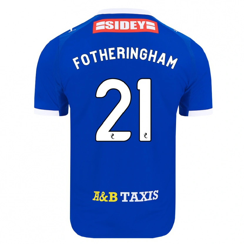 Danxen Hombre Camiseta Kai Fotheringham #21 Azul Rojo Amarillo 1ª Equipación 2026/27 La Camisa México