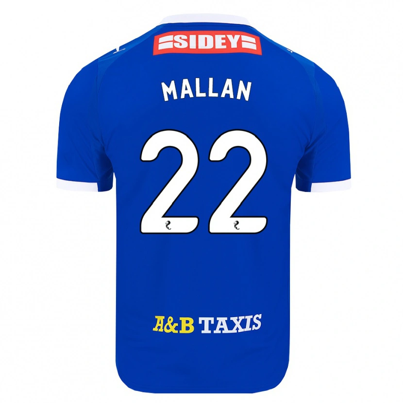 Danxen Hombre Camiseta Stevie Mallan #22 Azul Rojo Amarillo 1ª Equipación 2026/27 La Camisa México