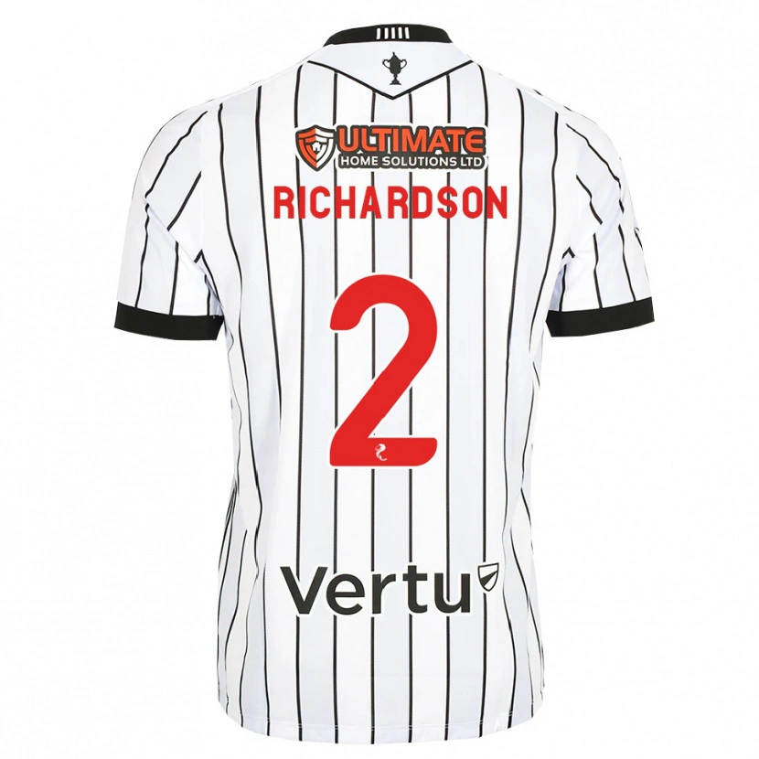 Danxen Hombre Camiseta Jayden Richardson #2 Blanco Negro Rojo 1ª Equipación 2026/27 La Camisa México