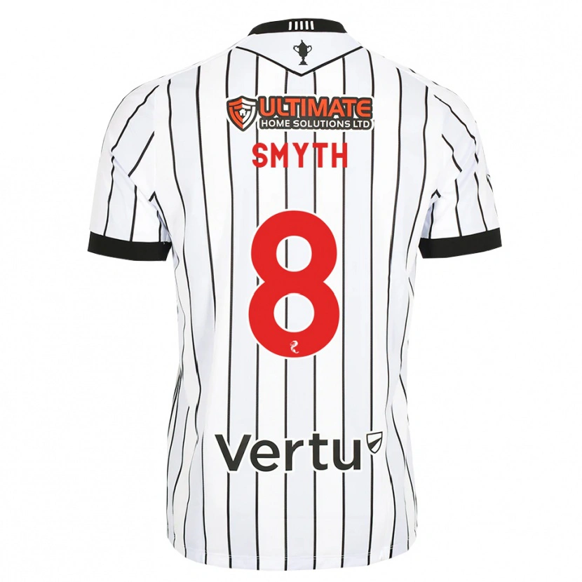 Danxen Hombre Camiseta Oisin Smyth #8 Blanco Negro Rojo 1ª Equipación 2026/27 La Camisa México