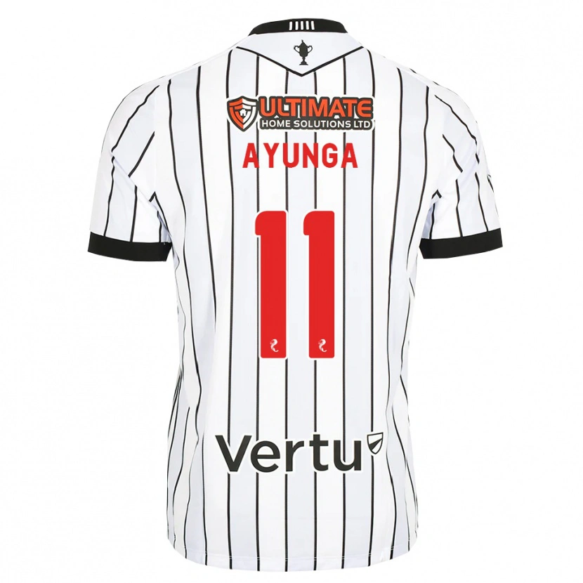 Danxen Hombre Camiseta Jonah Ayunga #11 Blanco Negro Rojo 1ª Equipación 2026/27 La Camisa México