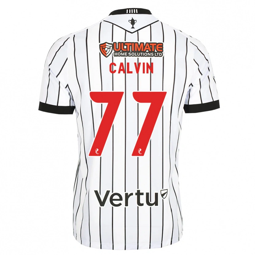 Danxen Hombre Camiseta Jalmaro Calvin #77 Blanco Negro Rojo 1ª Equipación 2026/27 La Camisa México