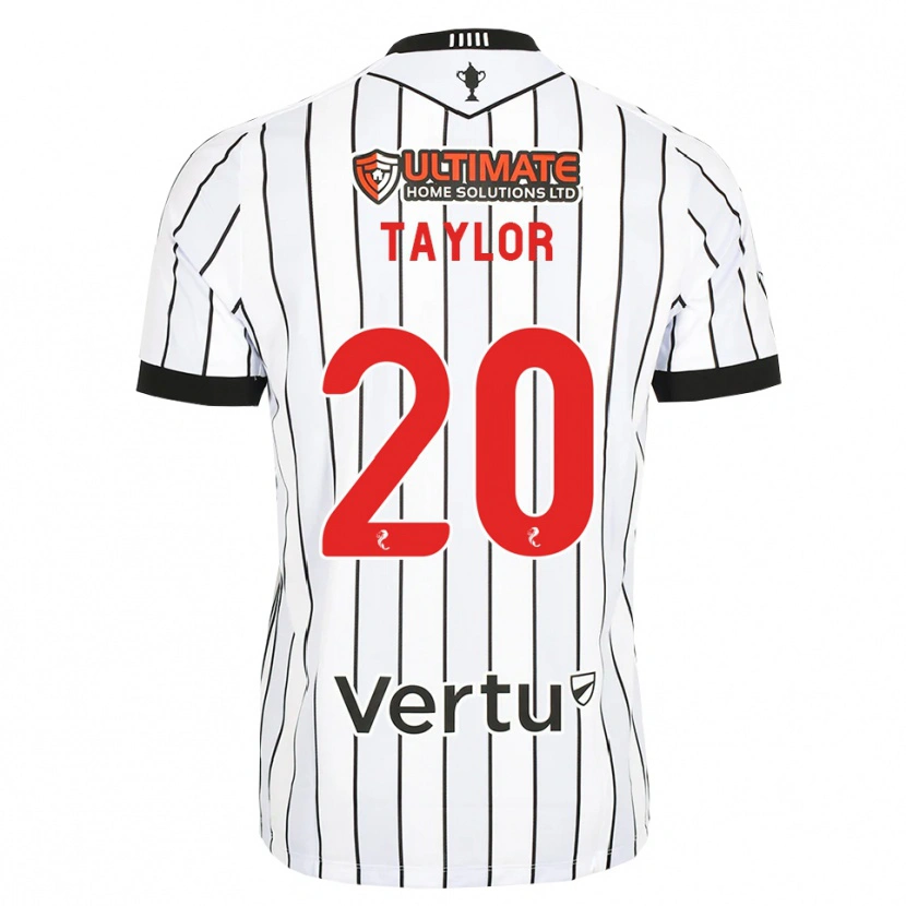 Danxen Hombre Camiseta Fraser Taylor #20 Blanco Negro Rojo 1ª Equipación 2026/27 La Camisa México