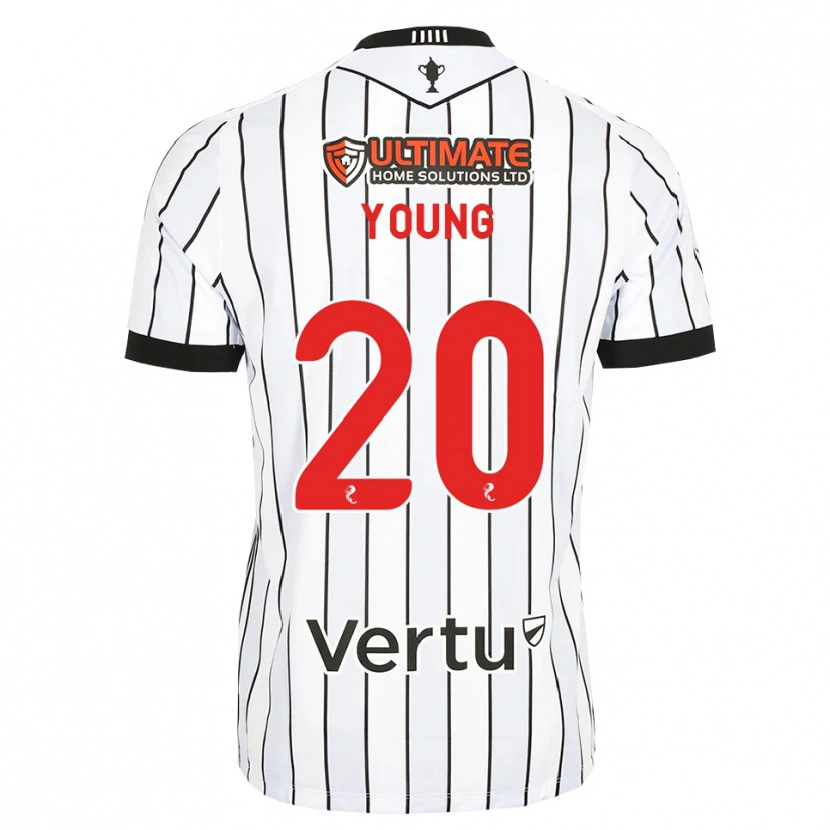 Danxen Hombre Camiseta Jake Young #20 Blanco Negro Rojo 1ª Equipación 2026/27 La Camisa México
