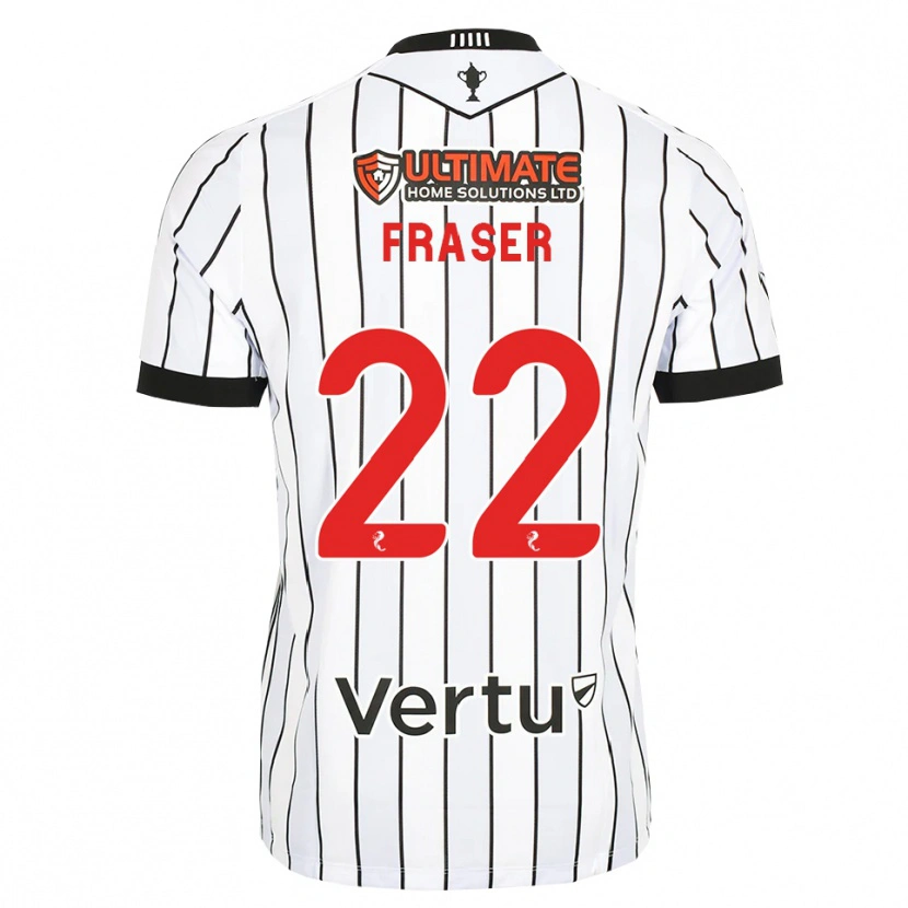 Danxen Hombre Camiseta Marcus Fraser #22 Blanco Negro Rojo 1ª Equipación 2026/27 La Camisa México