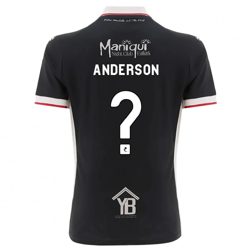 Danxen Hombre Camiseta Brogan Anderson #0 Negro Blanco Rojo 1ª Equipación 2026/27 La Camisa México