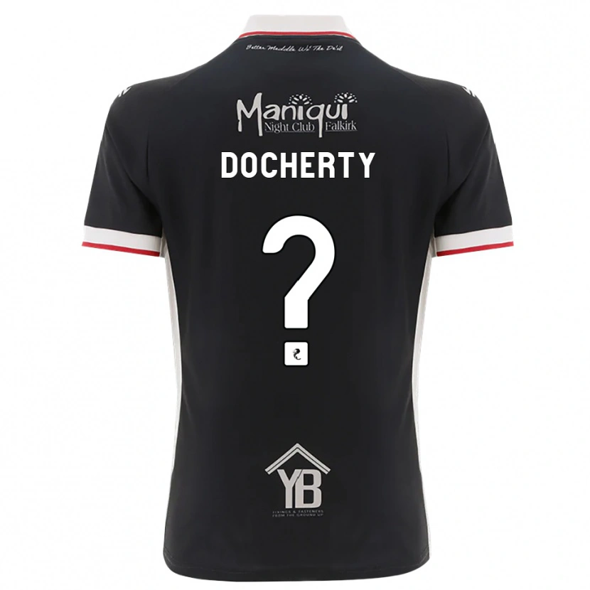 Danxen Hombre Camiseta Rachel Docherty #0 Negro Blanco Rojo 1ª Equipación 2026/27 La Camisa México