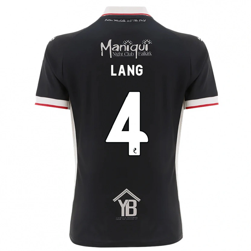 Danxen Hombre Camiseta Tom Lang #4 Negro Blanco Rojo 1ª Equipación 2026/27 La Camisa México
