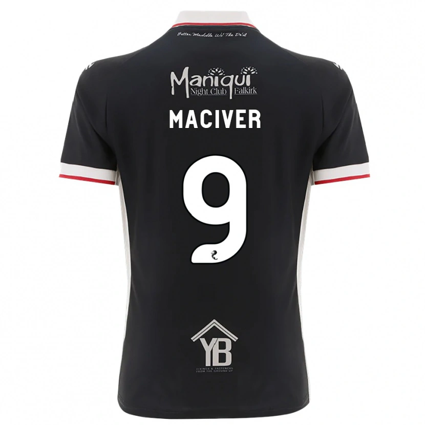 Danxen Hombre Camiseta Ross Maciver #9 Negro Blanco Rojo 1ª Equipación 2026/27 La Camisa México