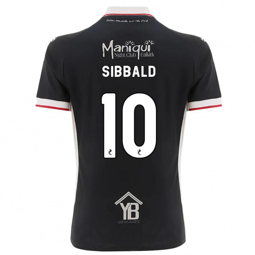 Danxen Hombre Camiseta Craig Sibbald #10 Negro Blanco Rojo 1ª Equipación 2026/27 La Camisa México