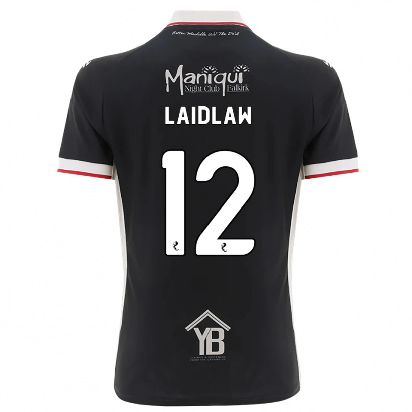 Danxen Hombre Camiseta Ethan Laidlaw #12 Negro Blanco Rojo 1ª Equipación 2026/27 La Camisa México