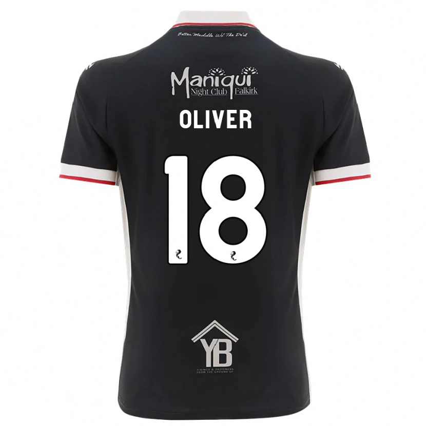Danxen Hombre Camiseta Gary Oliver #18 Negro Blanco Rojo 1ª Equipación 2026/27 La Camisa México