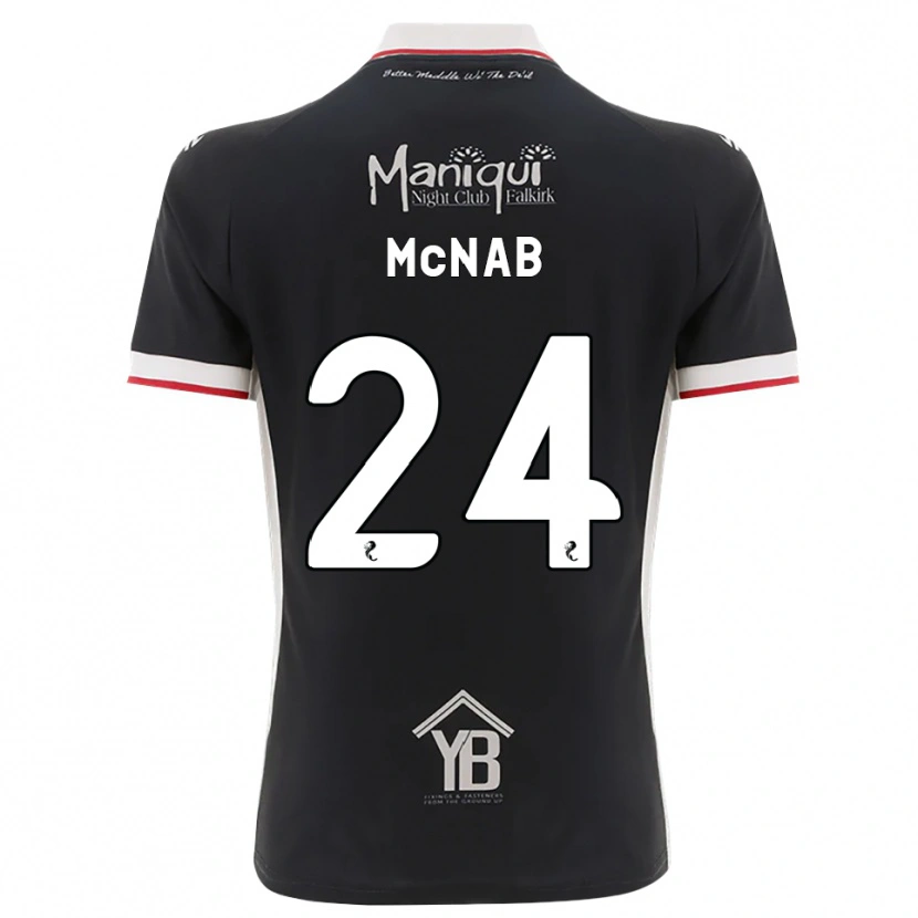 Danxen Hombre Camiseta Cameron Mcnab #24 Negro Blanco Rojo 1ª Equipación 2026/27 La Camisa México