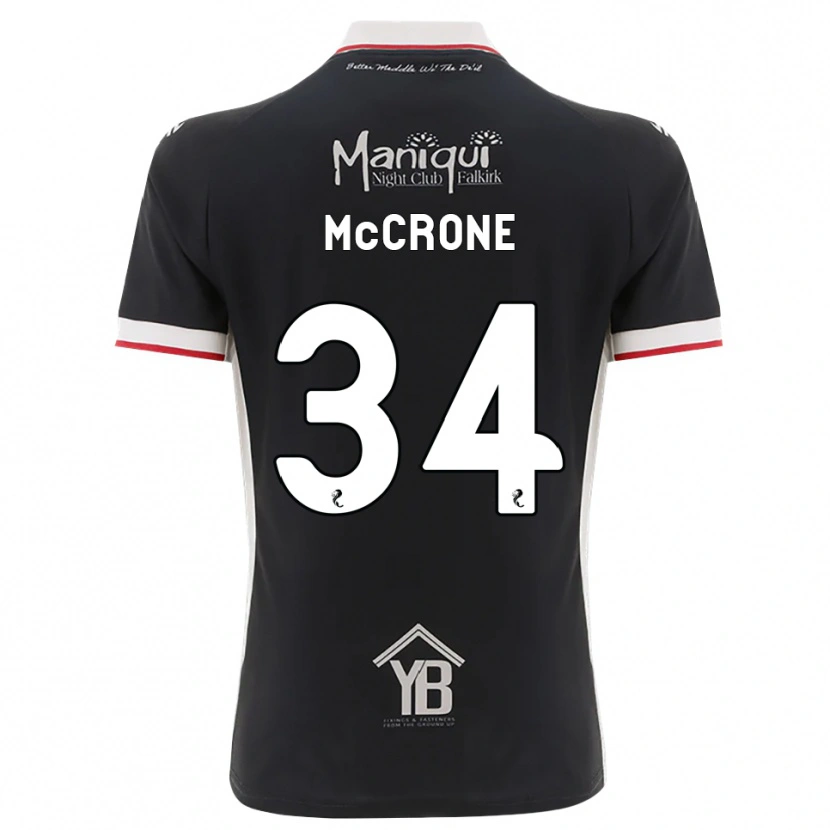 Danxen Hombre Camiseta Caelan Mccrone #34 Negro Blanco Rojo 1ª Equipación 2026/27 La Camisa México
