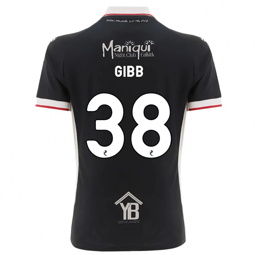 Danxen Hombre Camiseta Thomas Gibb #38 Negro Blanco Rojo 1ª Equipación 2026/27 La Camisa México