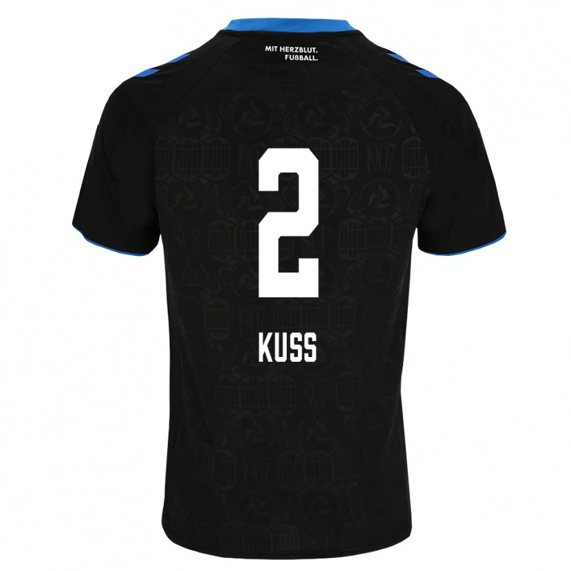Danxen Hombre Camiseta Damian Kuss #2 Negro Blanco Rojo 1ª Equipación 2026/27 La Camisa México