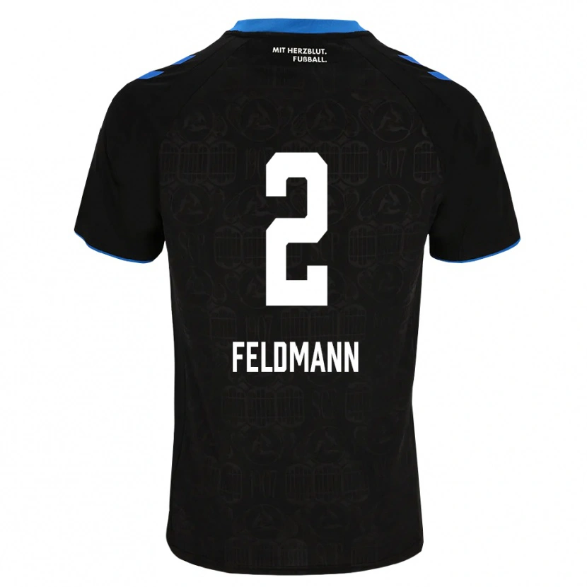 Danxen Hombre Camiseta Ole Feldmann #2 Negro Blanco Rojo 1ª Equipación 2026/27 La Camisa México