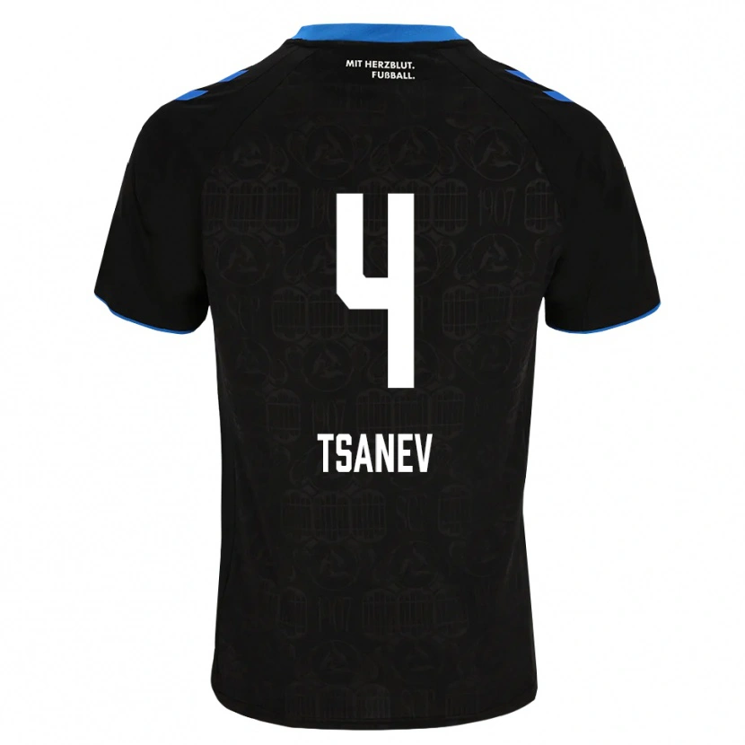 Danxen Hombre Camiseta Simeon Tsanev #4 Negro Blanco Rojo 1ª Equipación 2026/27 La Camisa México
