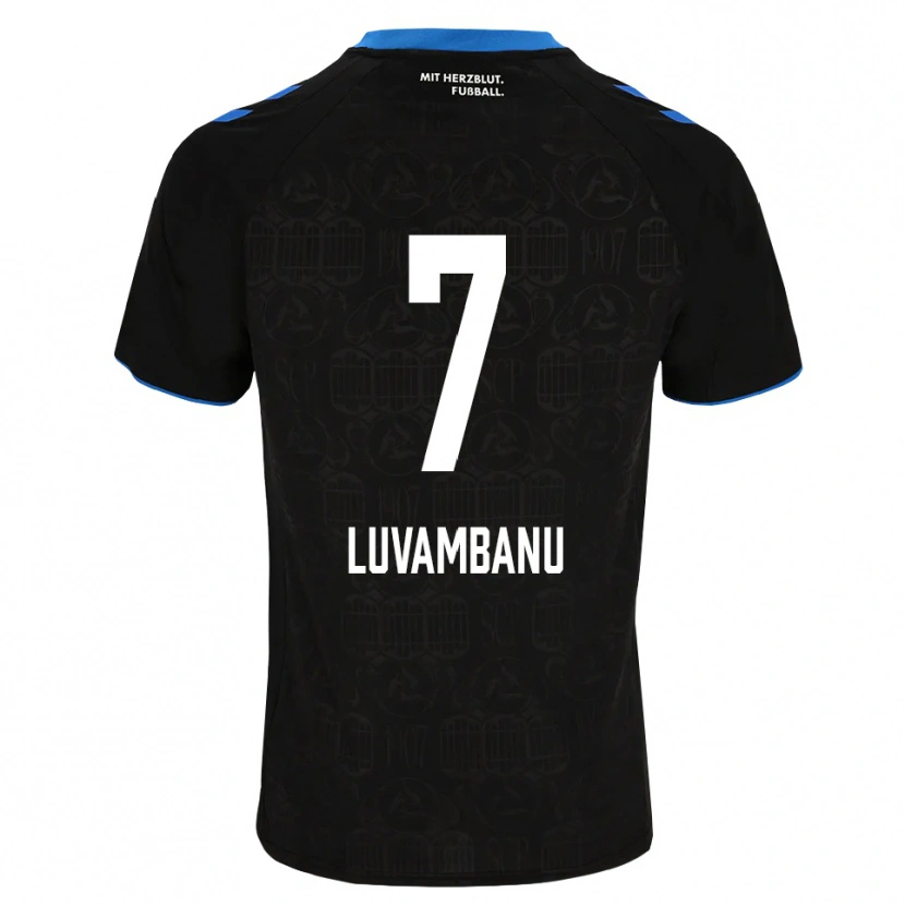 Danxen Hombre Camiseta Danell Luvambanu #7 Negro Blanco Rojo 1ª Equipación 2026/27 La Camisa México