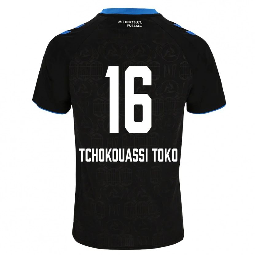 Danxen Hombre Camiseta Daryl Tchokouassi Toko #16 Negro Blanco Rojo 1ª Equipación 2026/27 La Camisa México