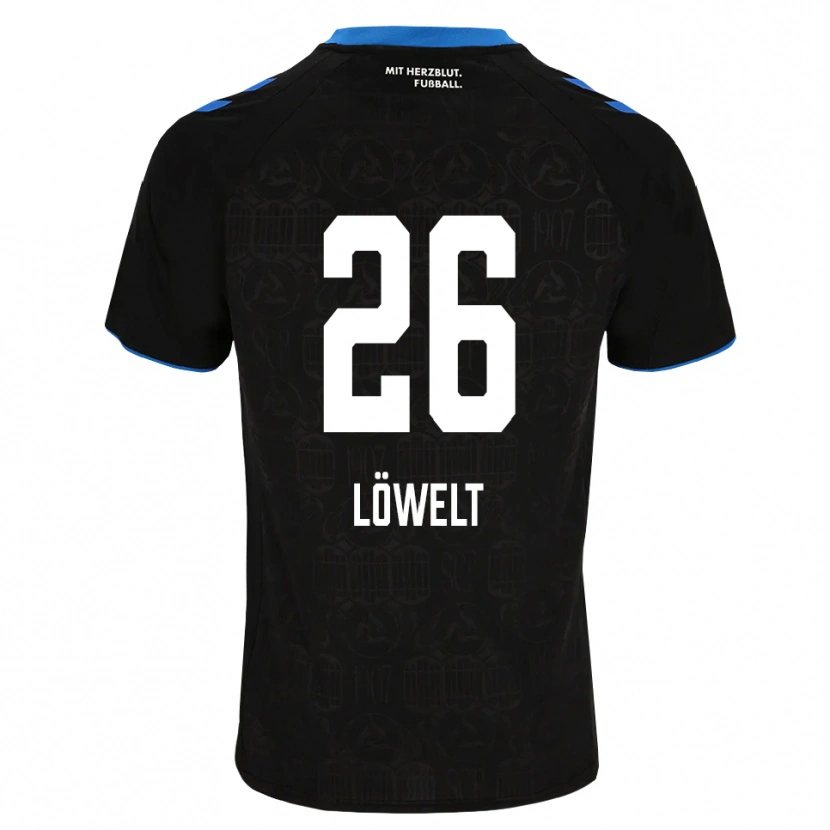 Danxen Hombre Camiseta Luca Löwelt #26 Negro Blanco Rojo 1ª Equipación 2026/27 La Camisa México