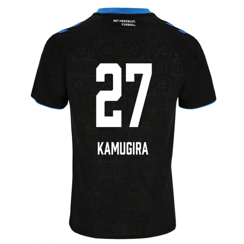 Danxen Hombre Camiseta Rayan Kamugira #27 Negro Blanco Rojo 1ª Equipación 2026/27 La Camisa México
