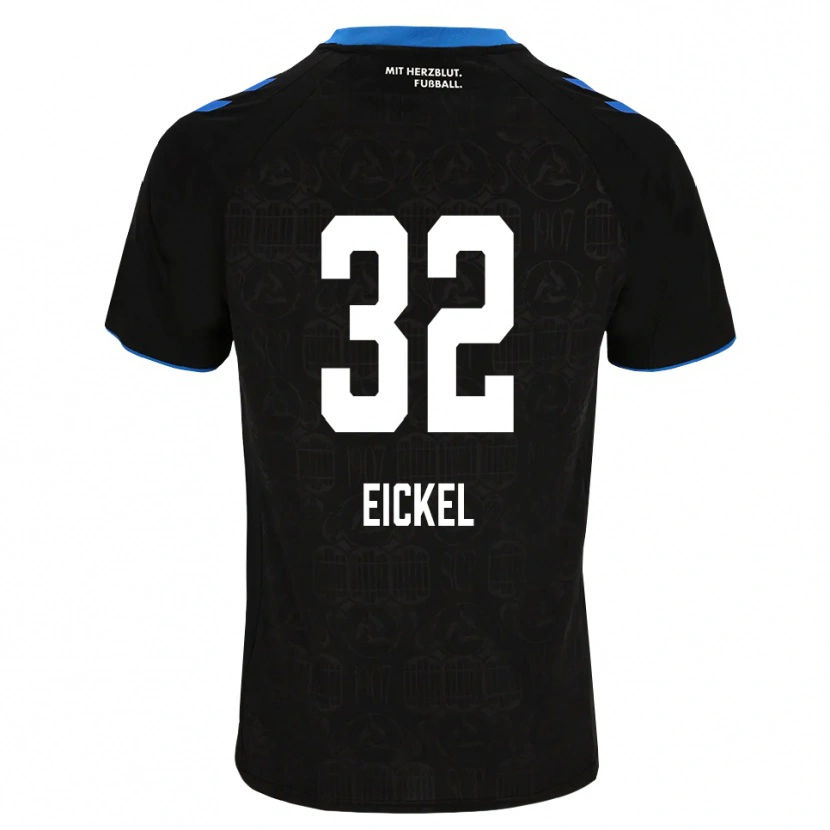 Danxen Hombre Camiseta Lasse Eickel #32 Negro Blanco Rojo 1ª Equipación 2026/27 La Camisa México