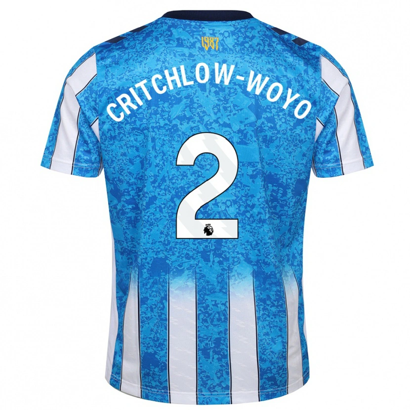 Danxen Hombre Camiseta Tionne Critchlow-Woyo #2 Blanco Azul Naranja 1ª Equipación 2026/27 La Camisa México