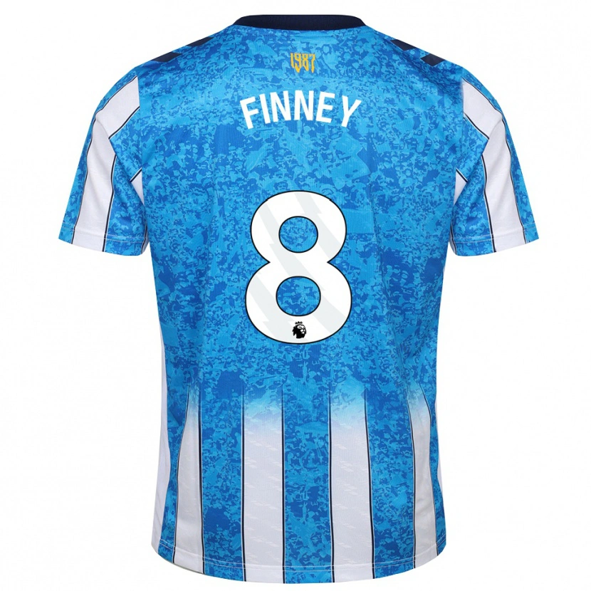 Danxen Hombre Camiseta Charlie Finney #8 Blanco Azul Naranja 1ª Equipación 2026/27 La Camisa México