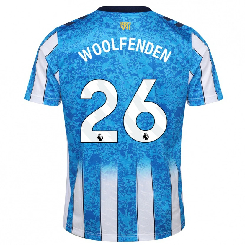 Danxen Hombre Camiseta Luke Woolfenden #26 Blanco Azul Naranja 1ª Equipación 2026/27 La Camisa México