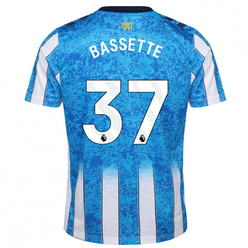 Danxen Hombre Camiseta Norman Bassette #37 Blanco Azul Naranja 1ª Equipación 2026/27 La Camisa México