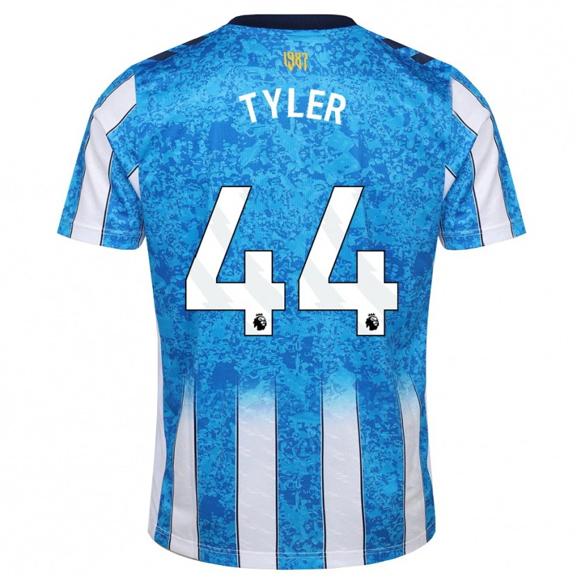 Danxen Hombre Camiseta Cian Tyler #44 Blanco Azul Naranja 1ª Equipación 2026/27 La Camisa México