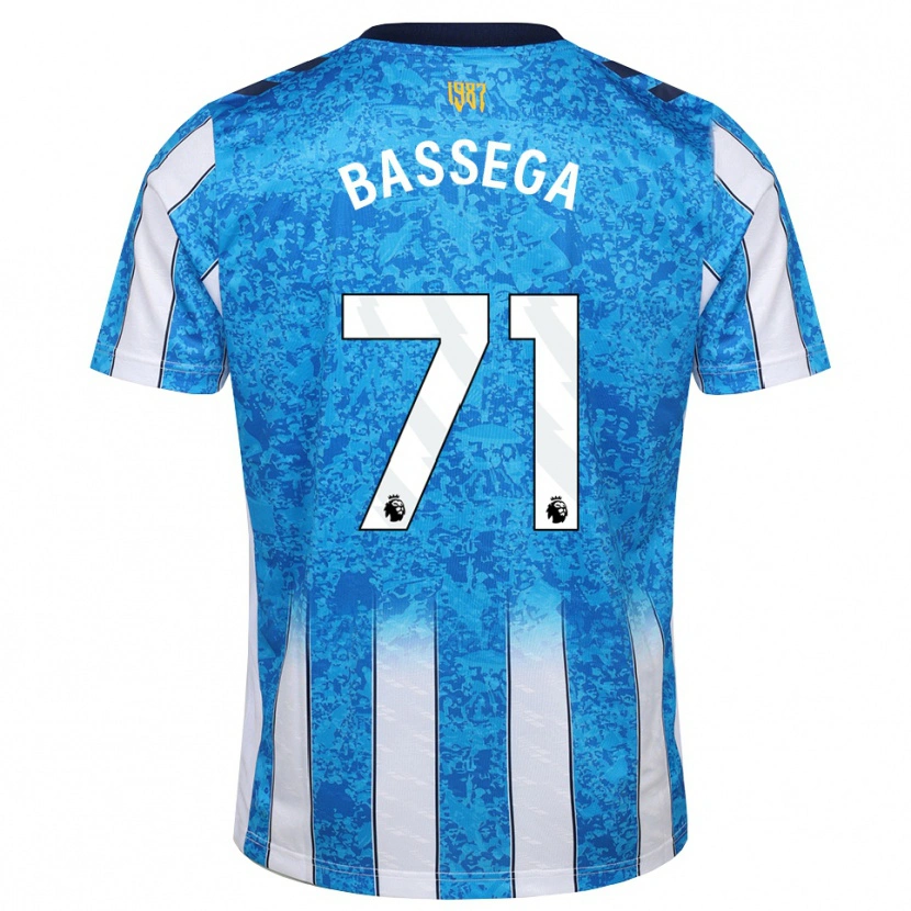 Danxen Hombre Camiseta Nsemi Bassega #71 Blanco Azul Naranja 1ª Equipación 2026/27 La Camisa México